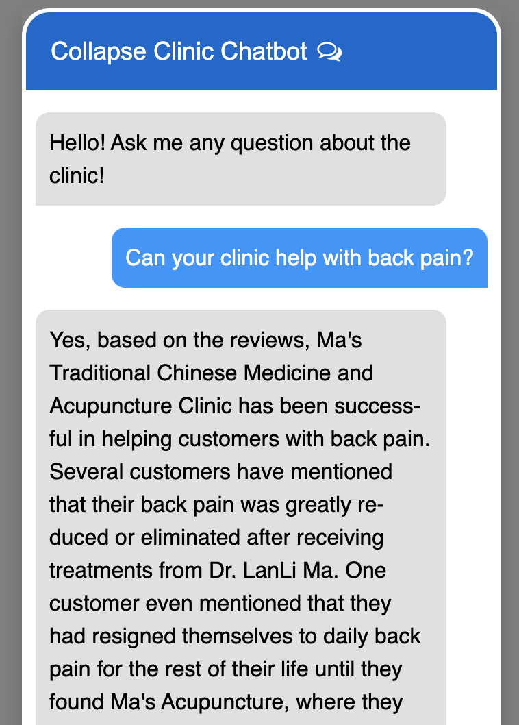 ClinicChatBot